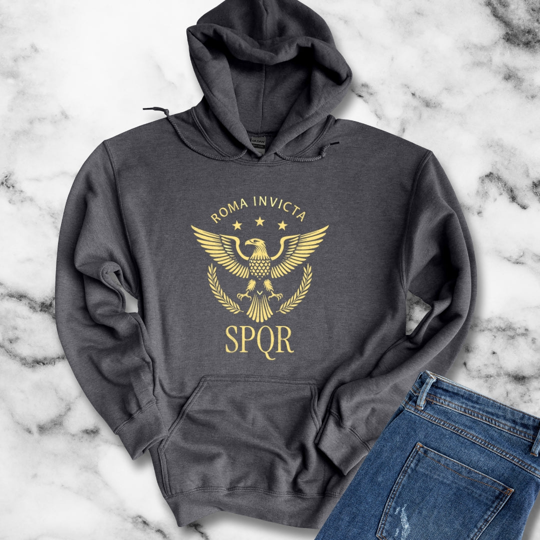 Roma Invicta SPQR Eagle Unisex Heavy Blend™ Hooded Sweatshirt