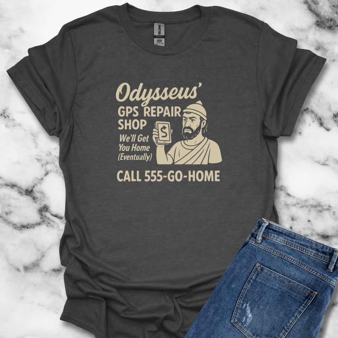 Odysseus' GPS Repair Shop The Odyssey T-Shirt