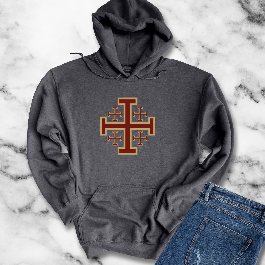 Jerusalem Crosses Crusaders Unisex Heavy Blend™ Hooded Sweatshirt