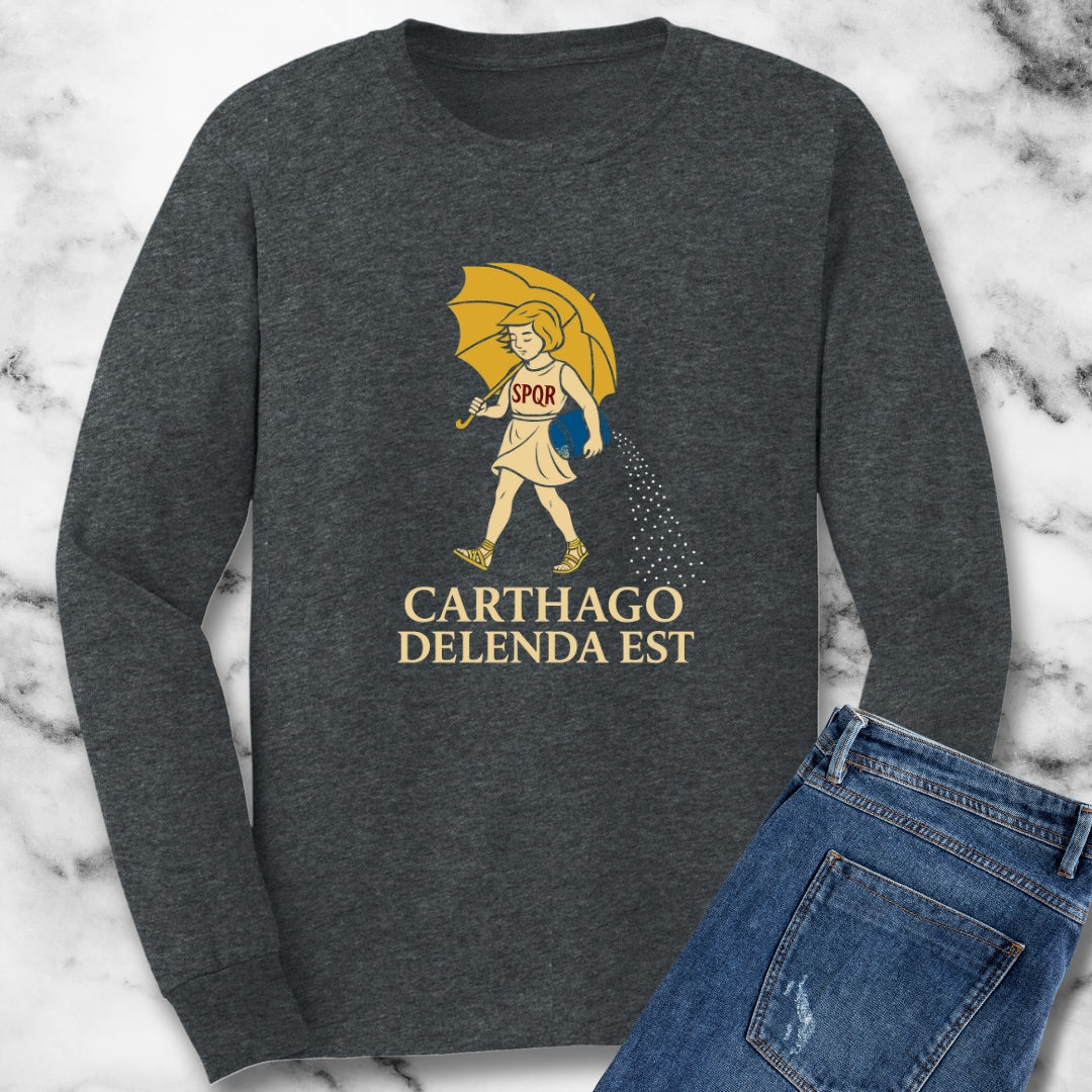 Carthago Delenda Est Morton's Girl Unisex Long Sleeve Tee