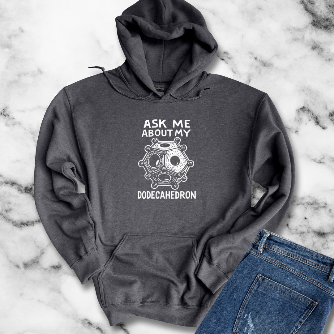 Ask Me About My Dodecahedron Unisex Heavy Blend™ Hooded Sweatshirt