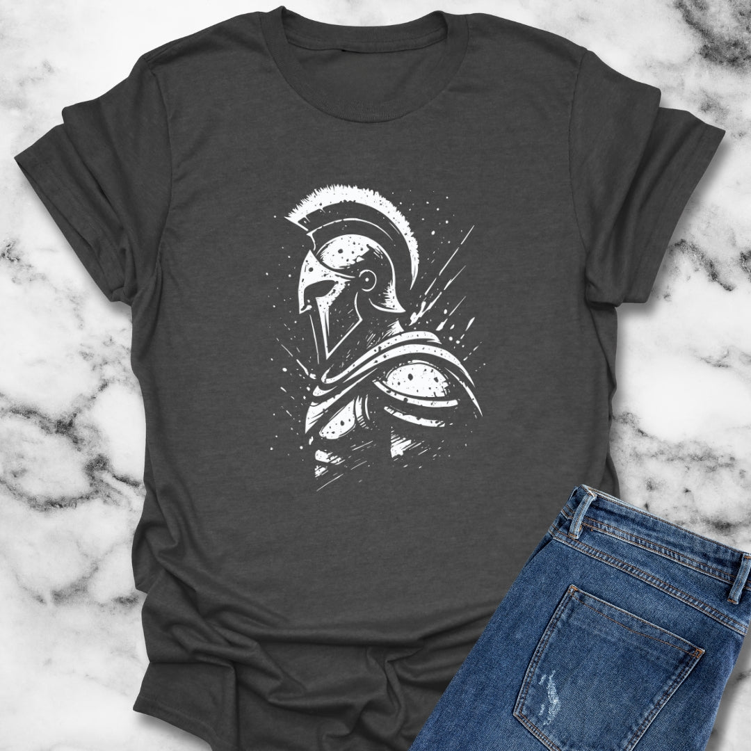 Spartan Warrior Splatter Effect Leonidas T-Shirt