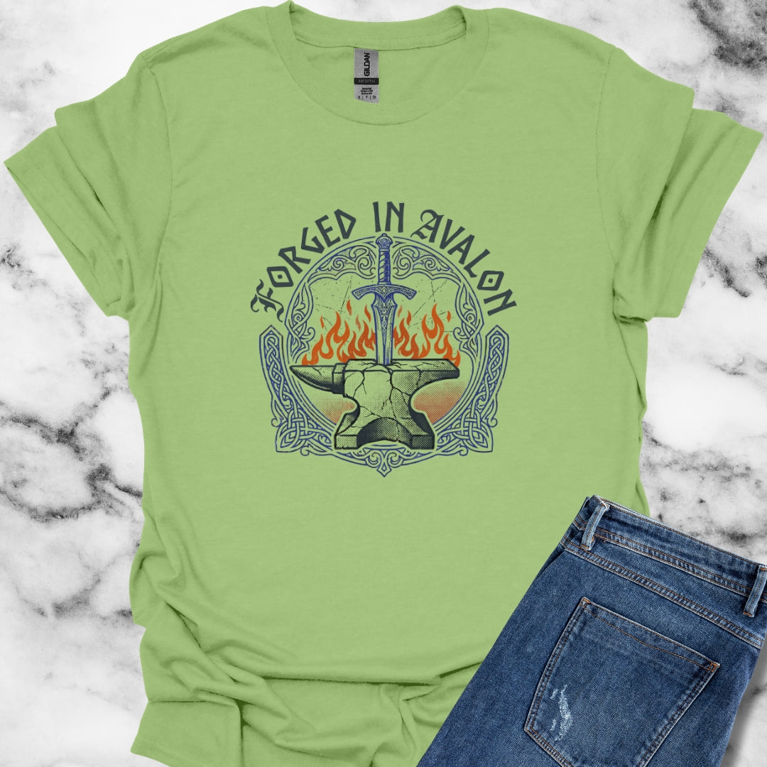 Excalibur Forged in Avalon Unisex Lightweight T-Shirt