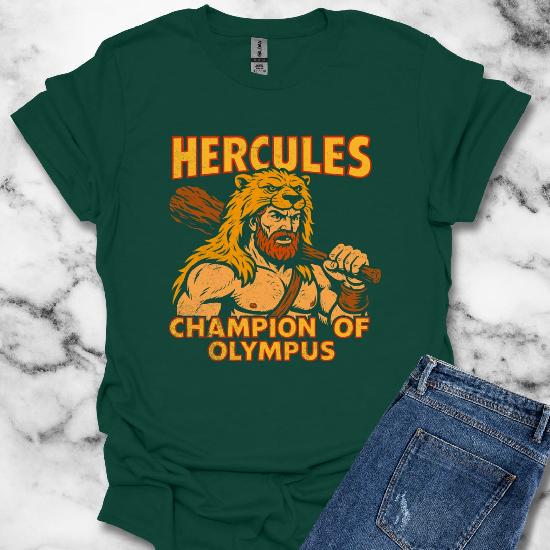 Hercules Champion of Olympus Comic Book Style T-Shirt