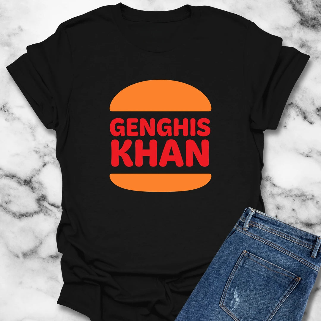 Genghis Khan Burger Logo T-Shirt