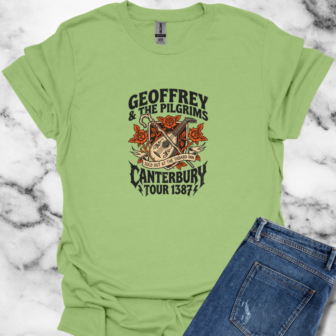 Geoffrey & Pilgrims Tour 1387 Unisex Lightweight T-Shirt