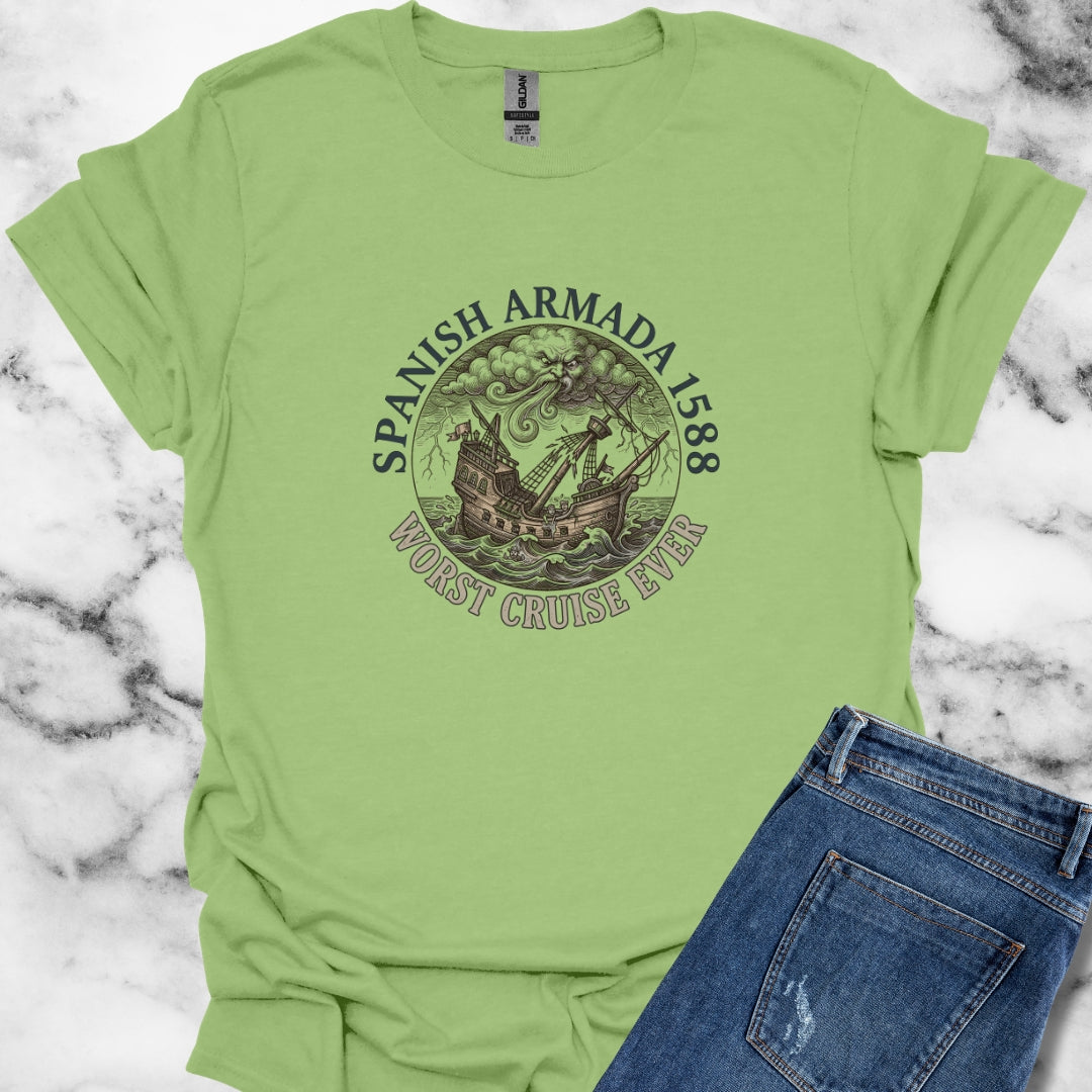 Spanish Armada Worst Cruise Ever Unisex Lightweight T-Shirt