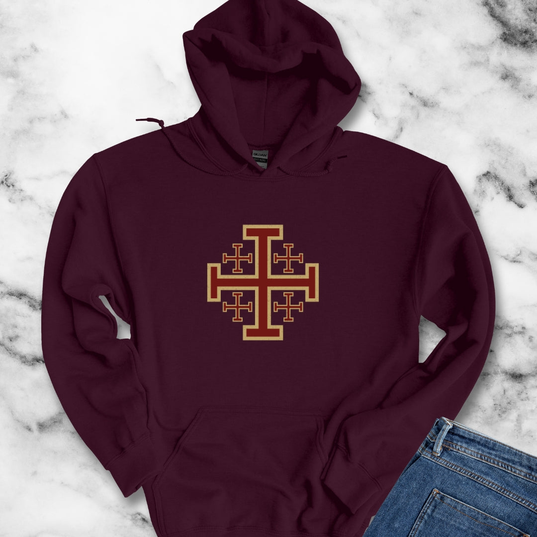 Jerusalem Crosses Crusaders Unisex Heavy Blend™ Hooded Sweatshirt
