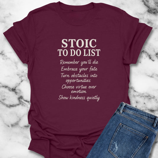 Stoic To Do List T-Shirt