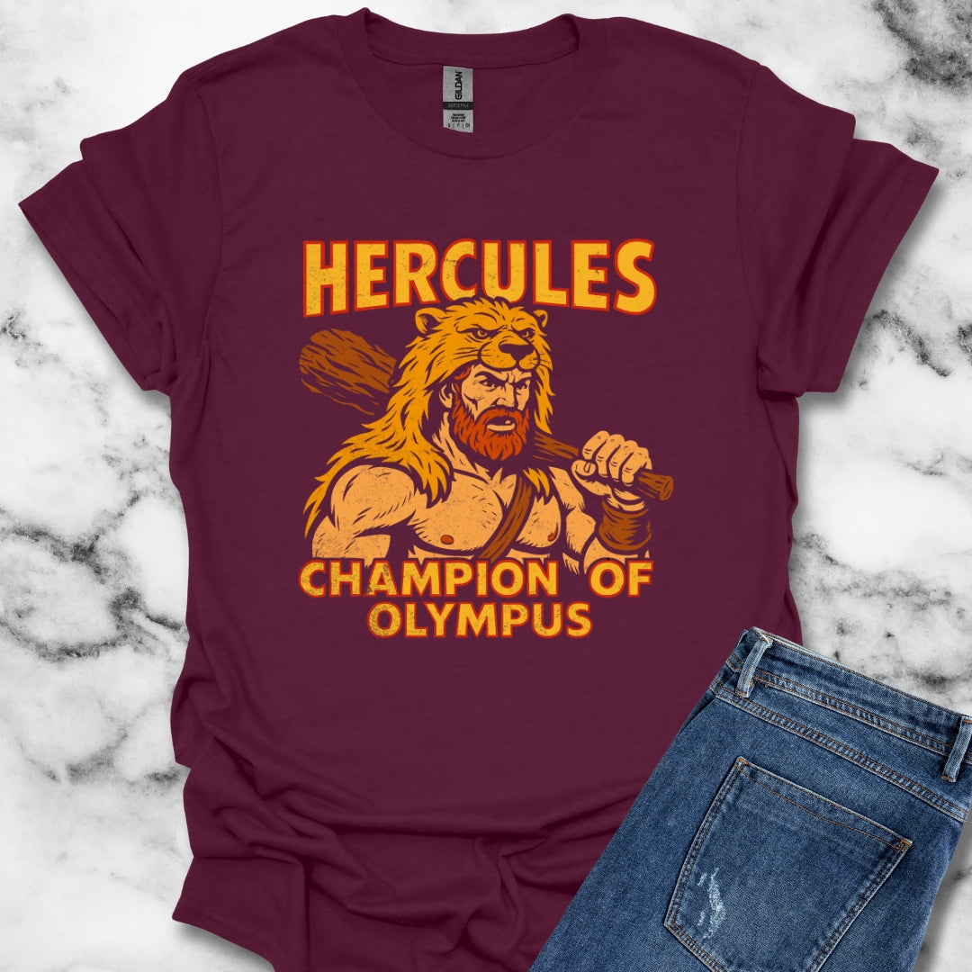 Hercules Champion of Olympus Comic Book Style T-Shirt