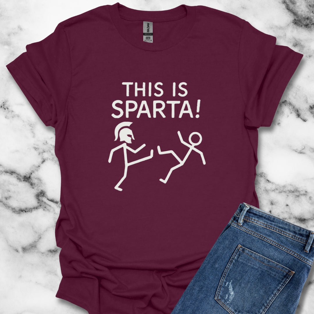 This is Sparta Stick Figure Leonidas T-Shirt