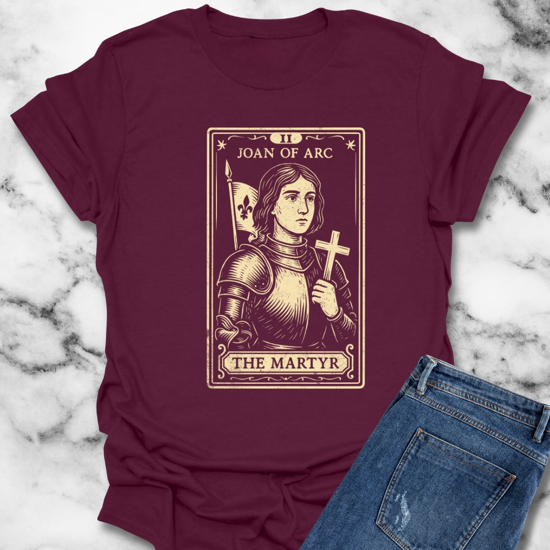 Joan of Arc The Martyr Tarot Card Style Unisex T-Shirt