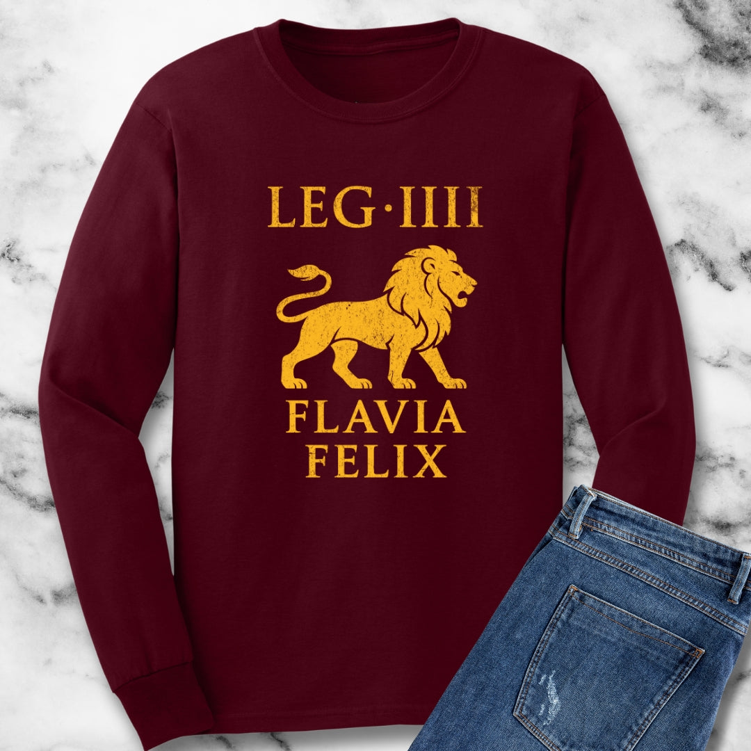 Legio IIII Flavia Felix Roman Legion Unisex Long Sleeve Tee