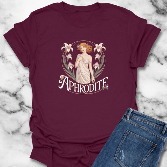 Aphrodite Art Nouveau Style T-Shirt