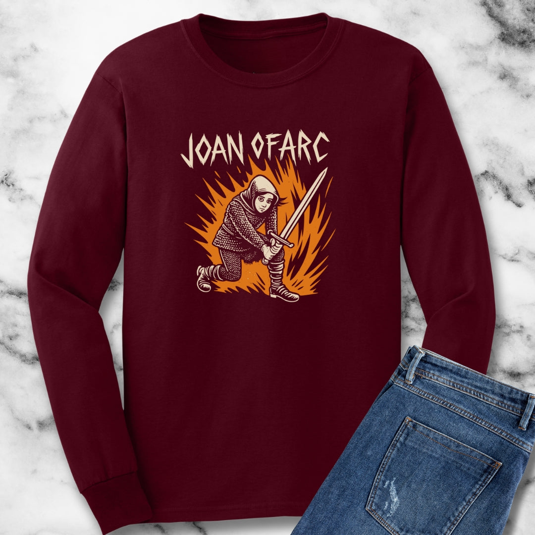 Joan of Arc 90's Punk Aesthetic Unisex Long Sleeve Tee