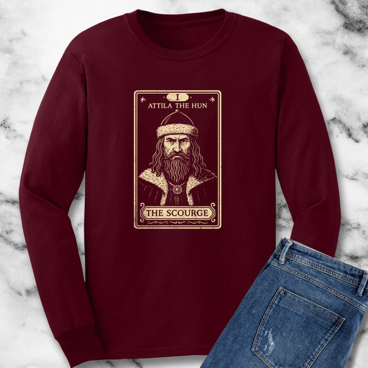Attila the Hun Tarot The Scourge Unisex Long Sleeve Tee