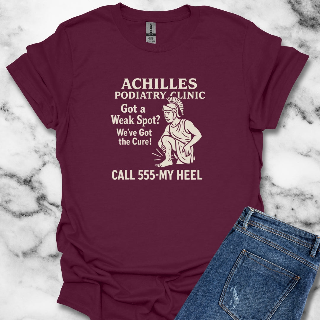 Achilles Podiatry Clinic Heel T-Shirt