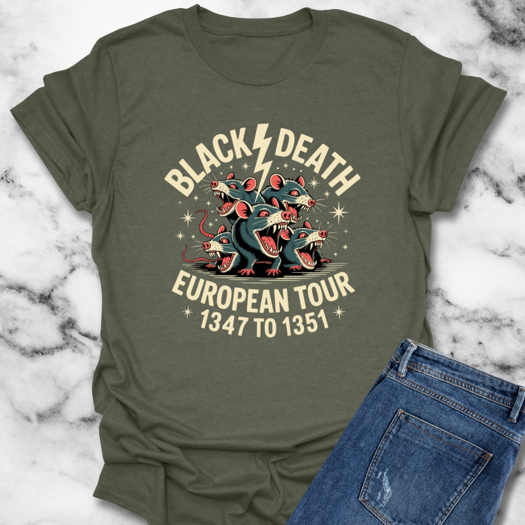 Black Death European Tour Rats T-Shirt