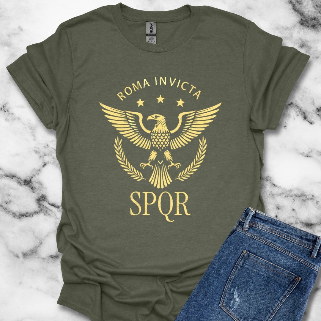 Roma Invicta Eagle SPQR T-Shirt