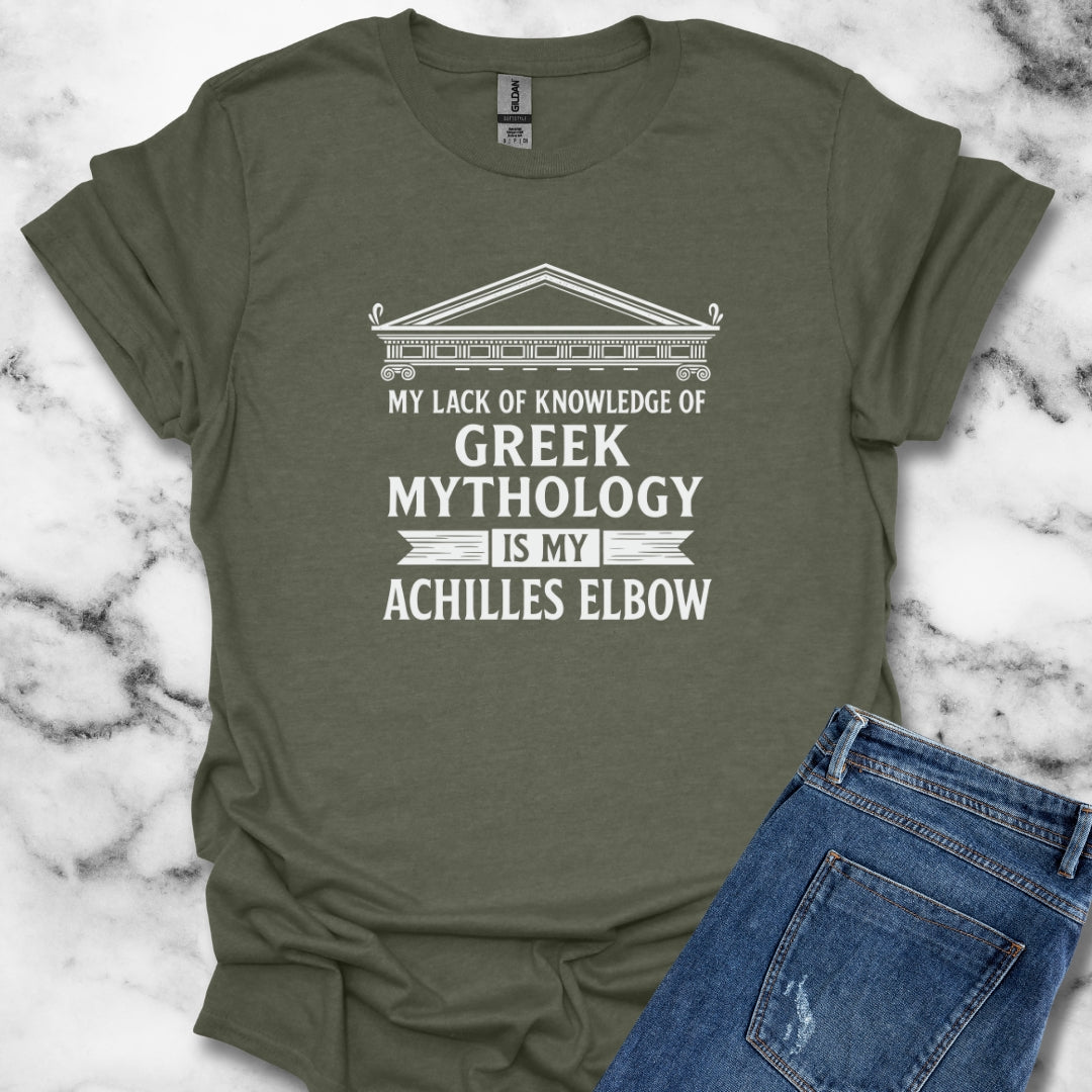 Greek Mythology Achilles Elbow T-Shirt