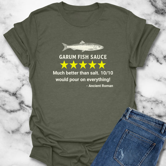 Garum Fish Sauce Review Unisex T-Shirt
