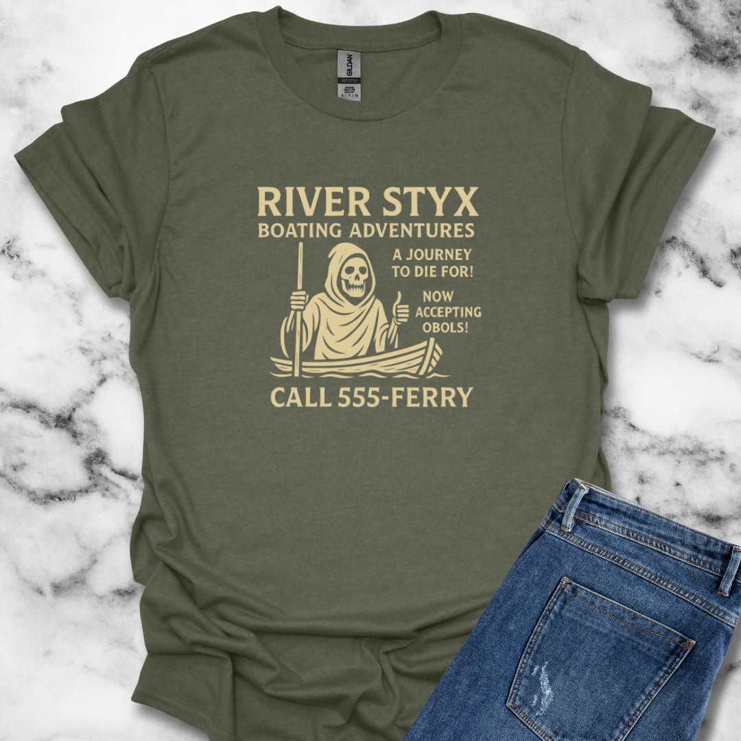 River Styx Boating Adventures Ad T-Shirt