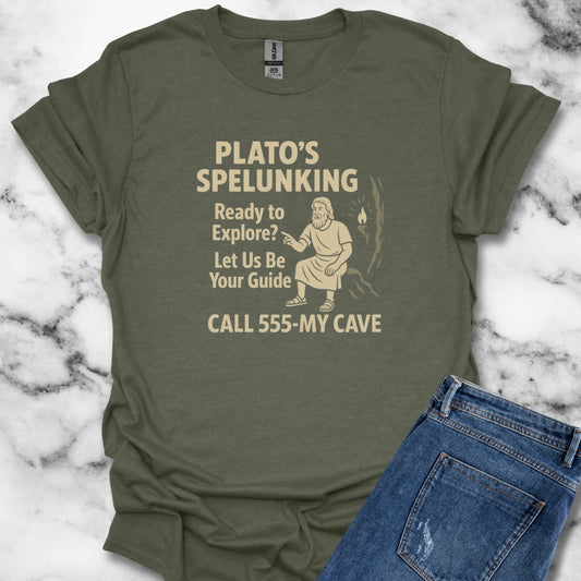 Plato's Cave Spelunking T-Shirt