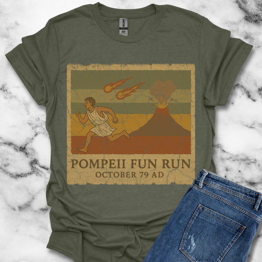 Pompeii Fun Run Ancient Fresco T-Shirt