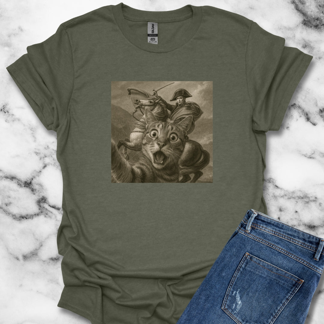 Cat Selfie with Napoleon T-Shirt