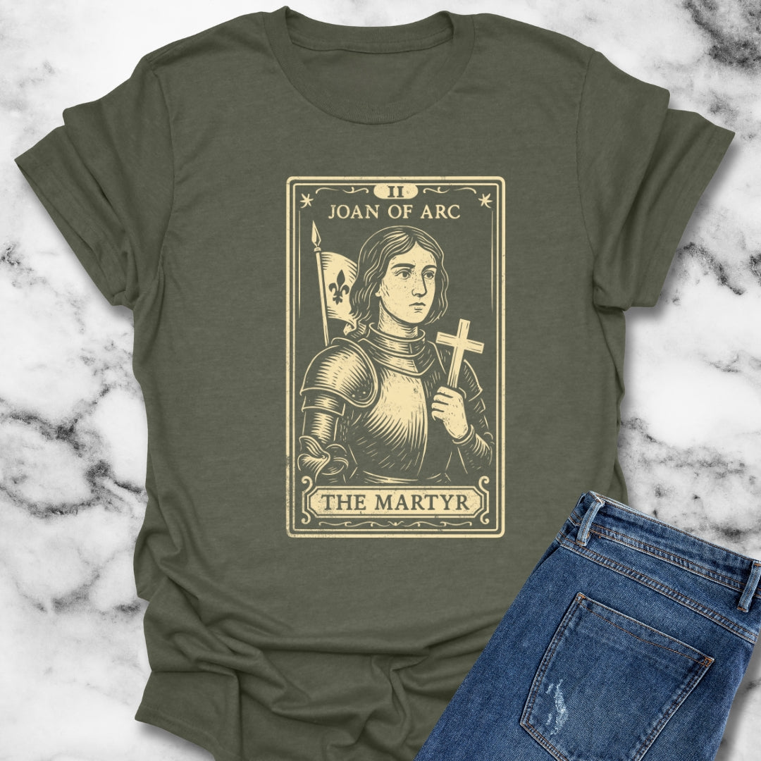 Joan of Arc The Martyr Tarot Card Style Unisex T-Shirt