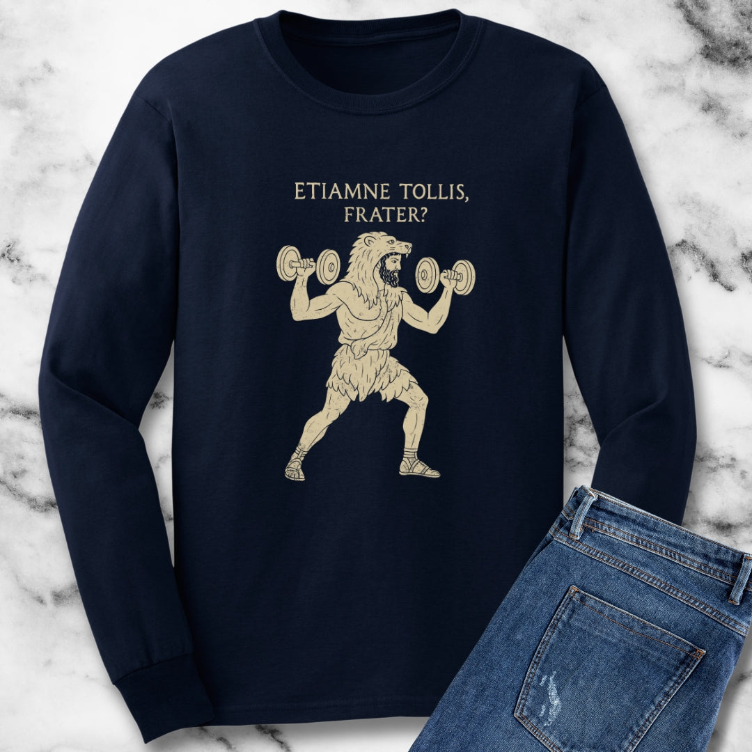 Hercules Do You Even Lift Bro in Latin Unisex Long Sleeve Tee