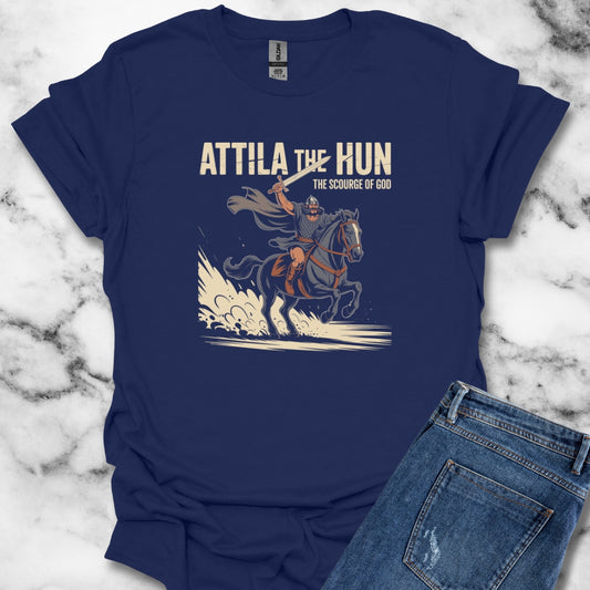 Attila the Hun the Scourge of God Horseback T-Shirt