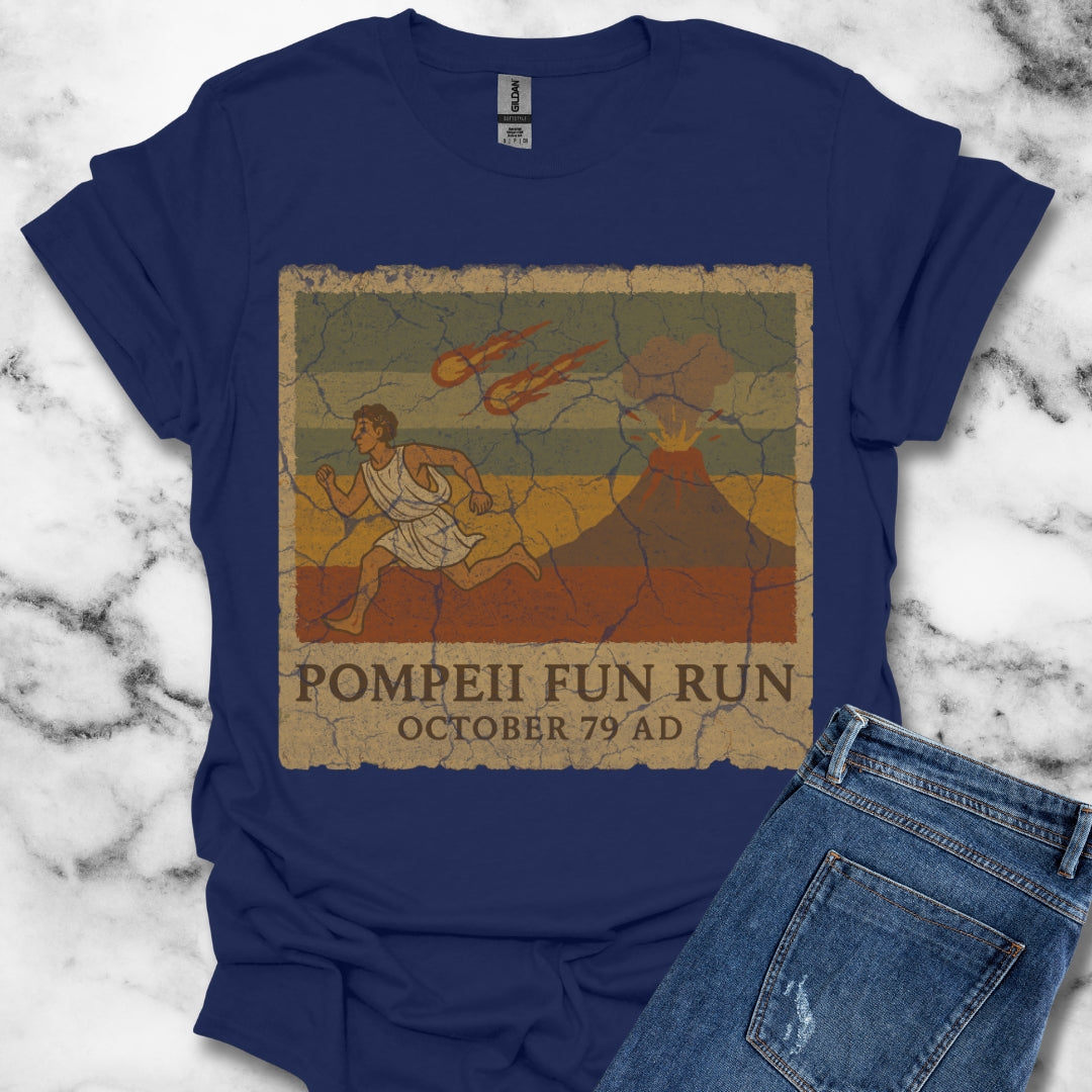 Pompeii Fun Run Ancient Fresco T-Shirt