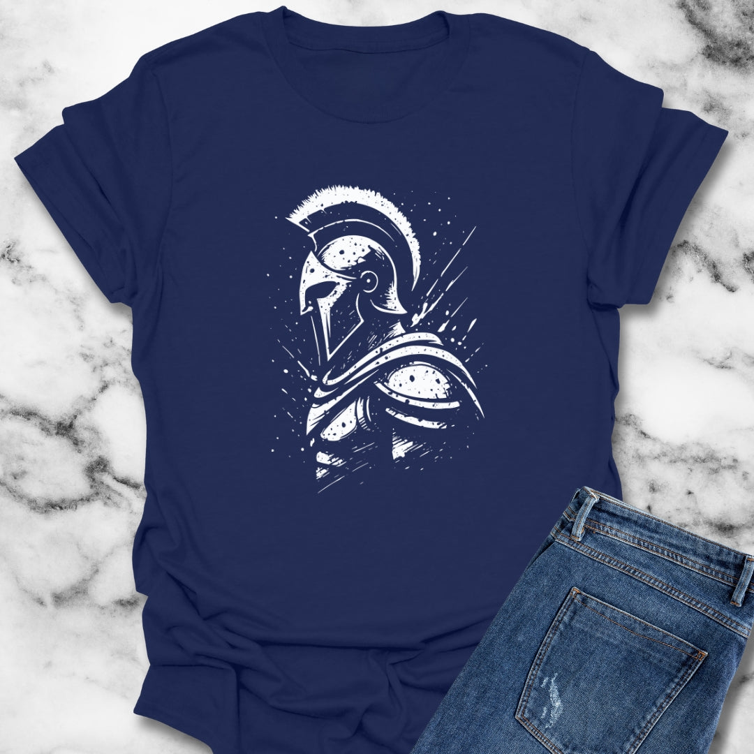 Spartan Warrior Splatter Effect Leonidas T-Shirt