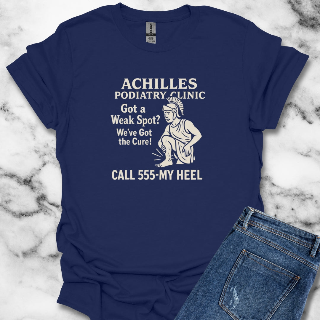 Achilles Podiatry Clinic Heel T-Shirt