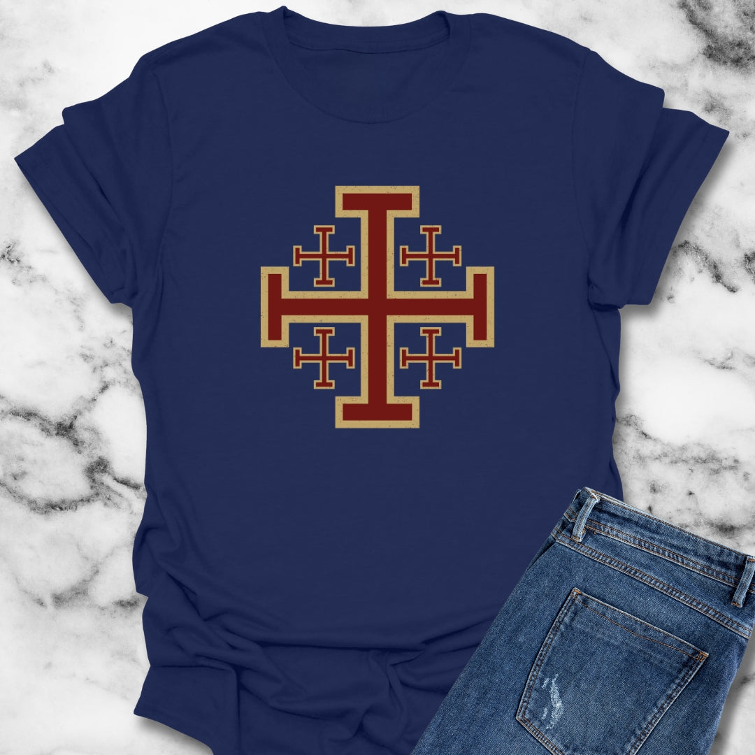 Jerusalem Crosses Templar Symbol T-Shirt