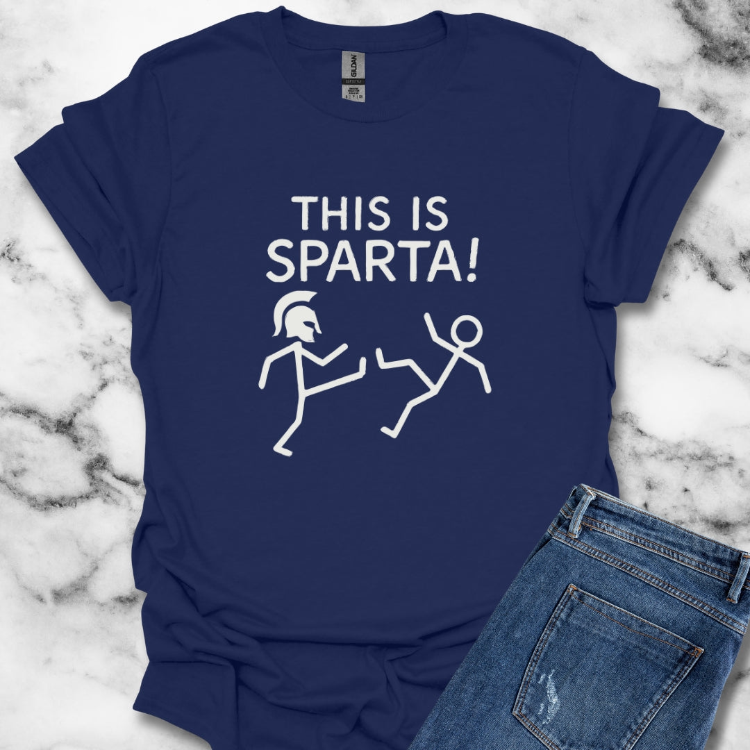 This is Sparta Stick Figure Leonidas T-Shirt