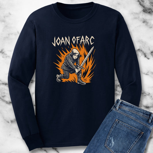 Joan of Arc 90's Punk Aesthetic Unisex Long Sleeve Tee