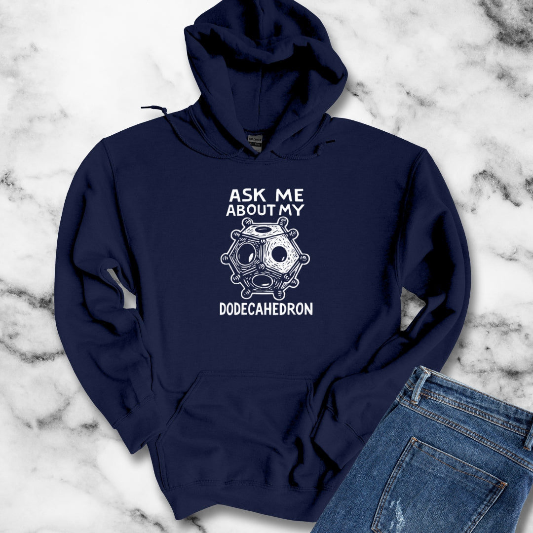 Ask Me About My Dodecahedron Unisex Heavy Blend™ Hooded Sweatshirt