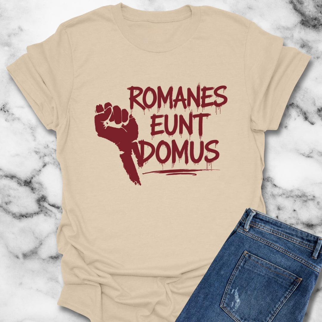 Romanes Eunt Domus Brian Latin Quote T-Shirt