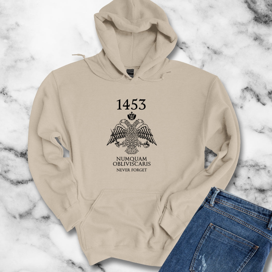 1453 Fall of Constantinople Never Forget Unisex Heavy Blend™ Hooded Sweatshirt