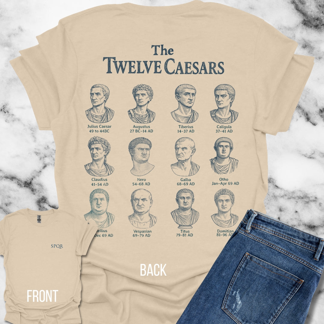The 12 Caesars Back Print Unisex T-Shirt