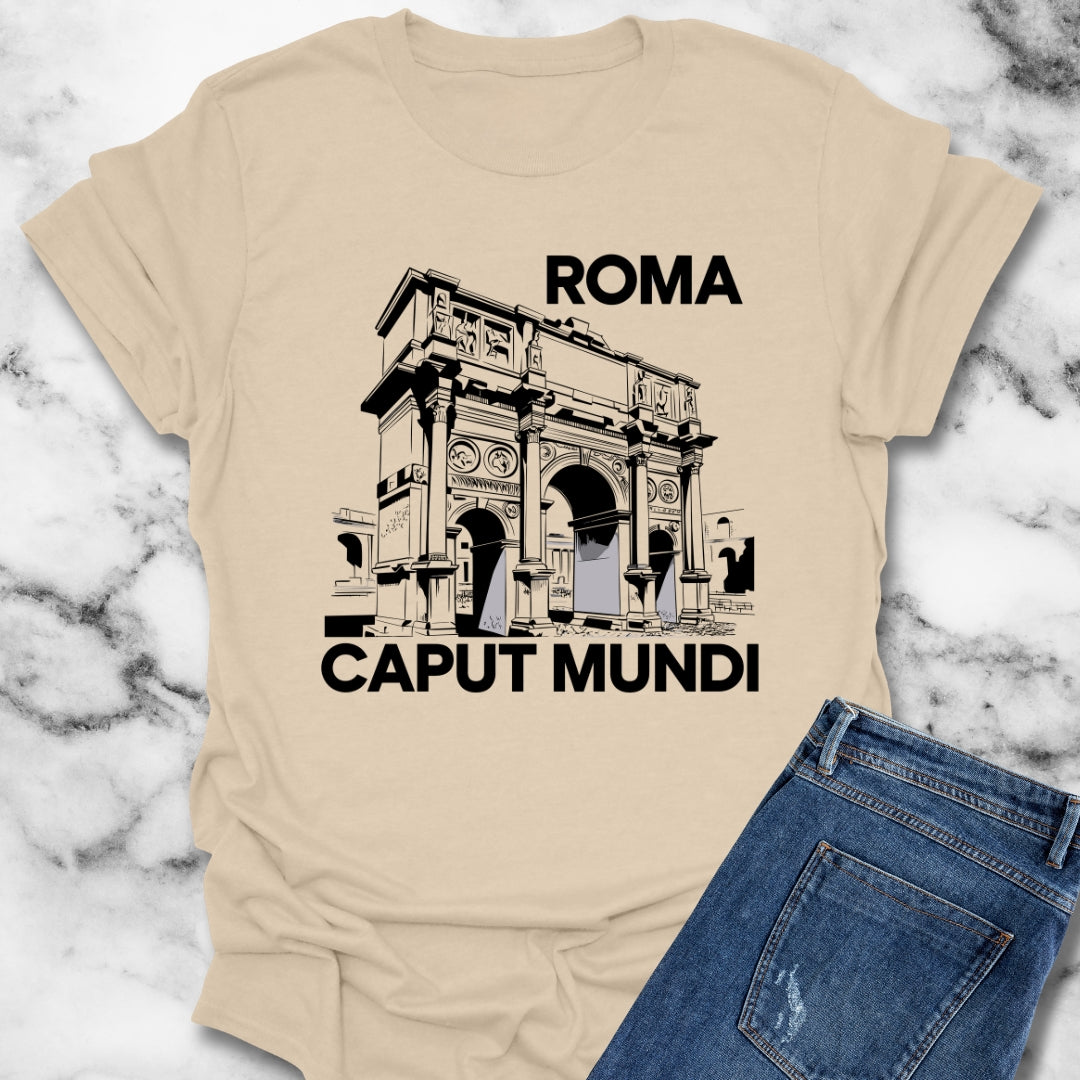 Roma Caput Mundi Roman Triumphal Arch Ruins T-Shirt
