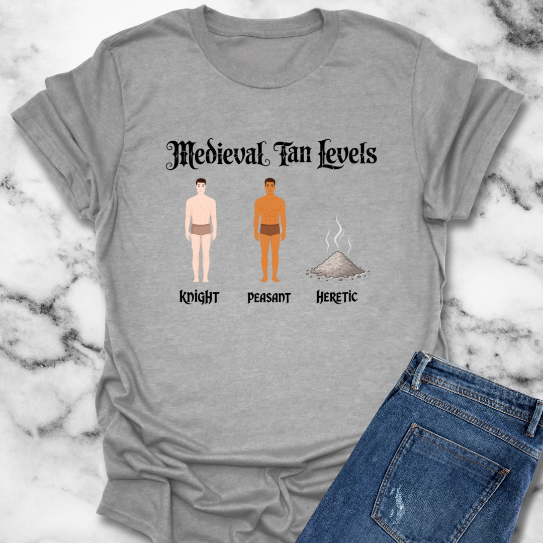 Medieval Tan Levels Heretic Unisex T-Shirt