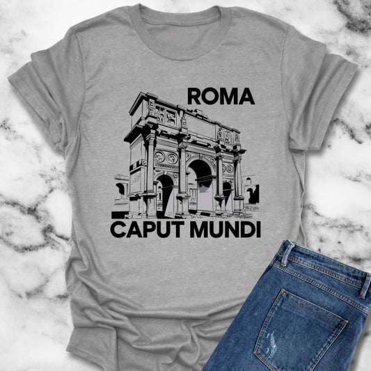 Roma Caput Mundi Roman Triumphal Arch Ruins T-Shirt
