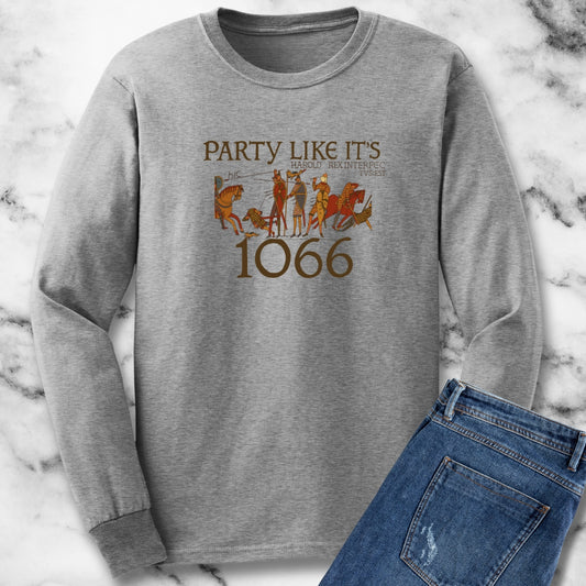 Party Like It's 1066 Bayeux Tapestry Knights Unisex Long Sleeve Tee