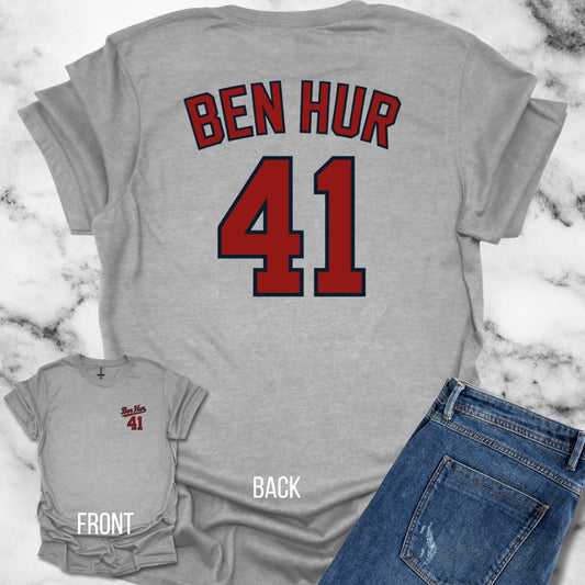 Ben Hur Back Print Baseball Style T-Shirt