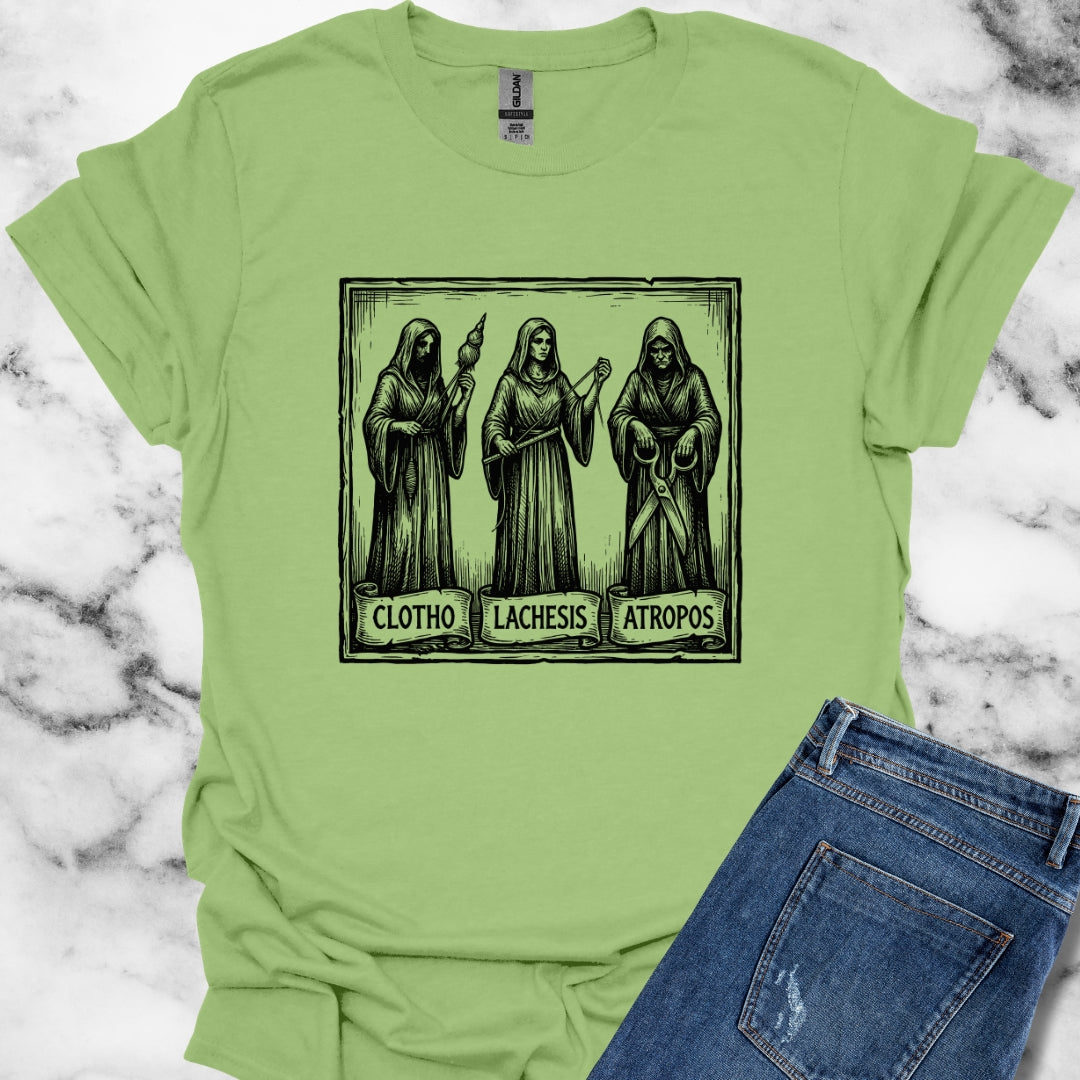 The 3 Fates Clotho Lachesis Atropos Unisex Softstyle T-Shirt