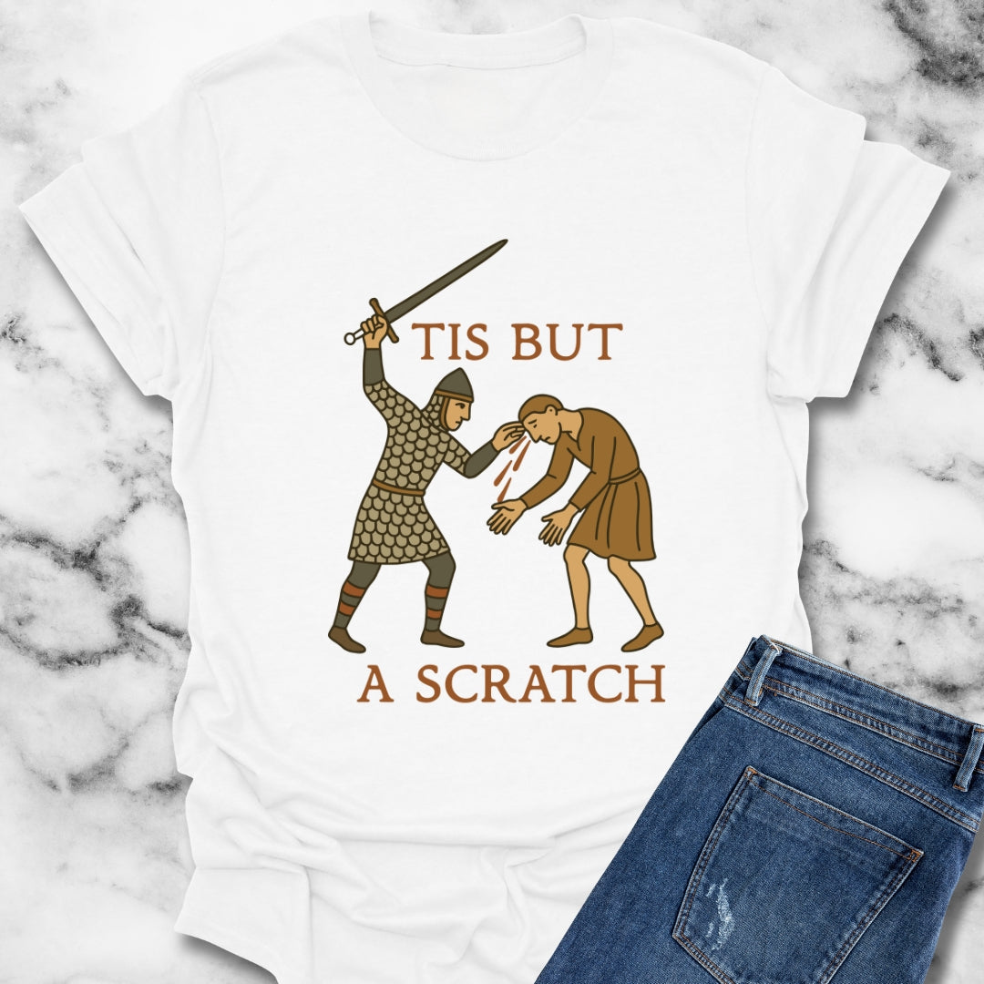 Tis But a Scratch Knights from Bayeux Tapestry T-Shirt