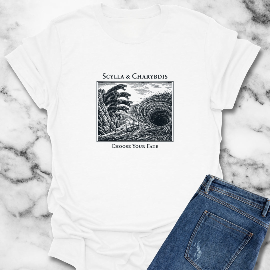 Scylla Charybdis Choose Your Fate Unisex Lightweight T-Shirt